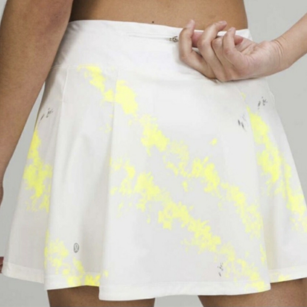 lululemon athletica White and Yellow Skirt
